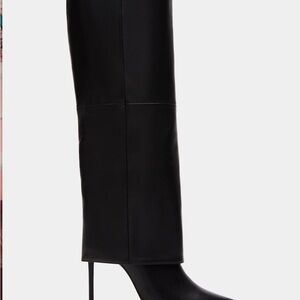 Steve Madden Black Over-The-Knee Stiletto Boot